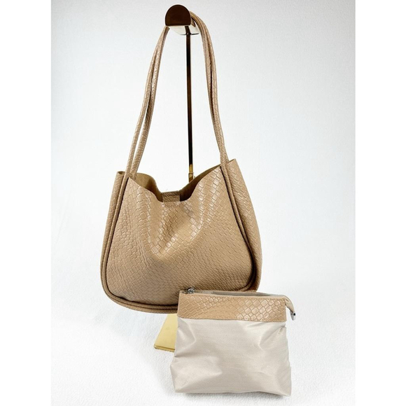Handbags - Vintage-Style Tan Woven Shoulder Bag – New Without Tags